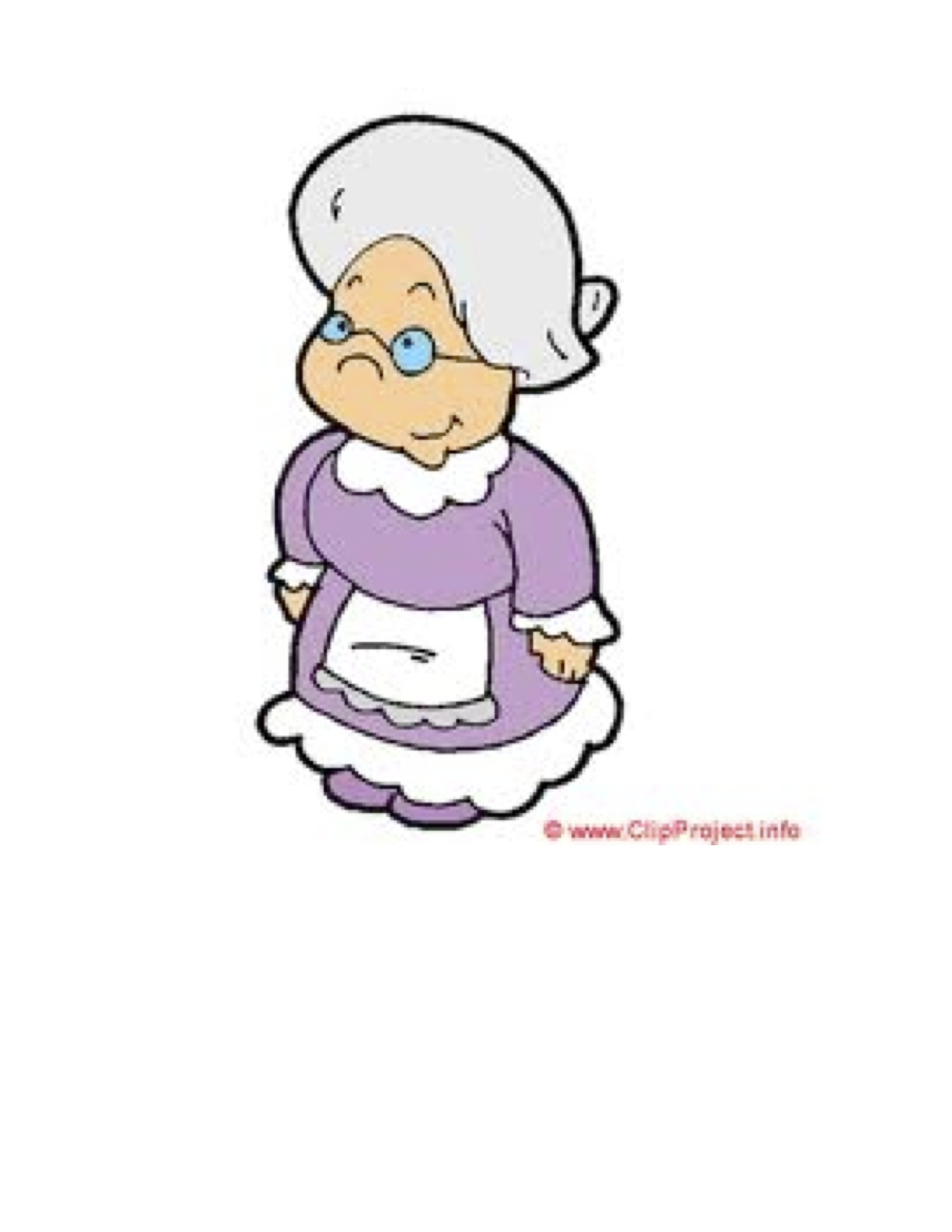 free clip art cartoon old lady - photo #27